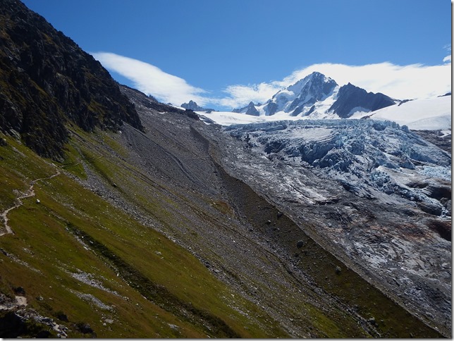 Sentier refuge Albert 1er et Chardonnet