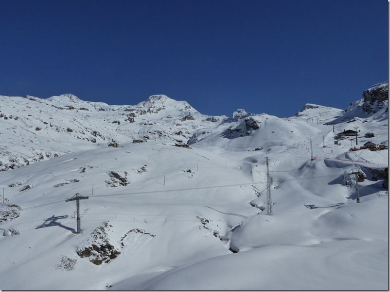 Domaine skiable et Punta Giordani