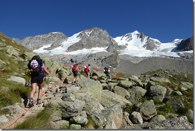 montée sous le grand paradis