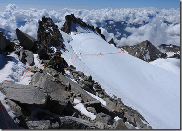 début rochers