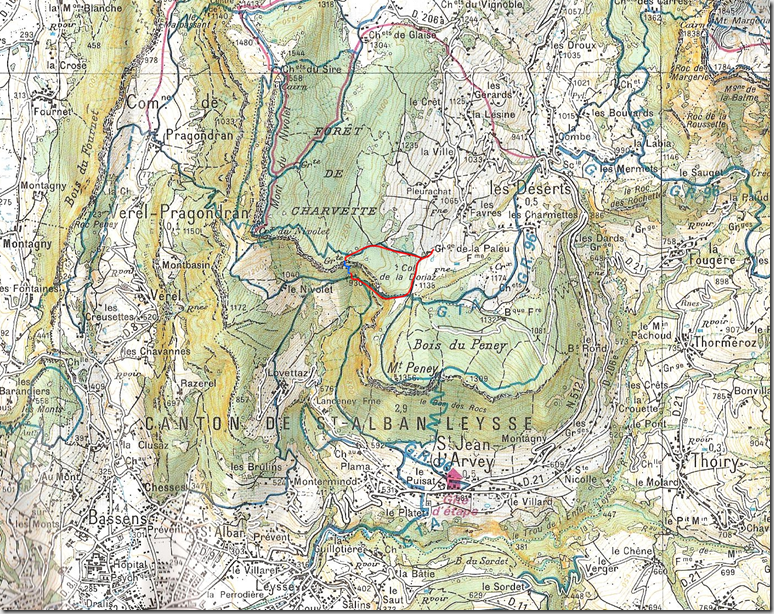 Carte Grotte à Carret